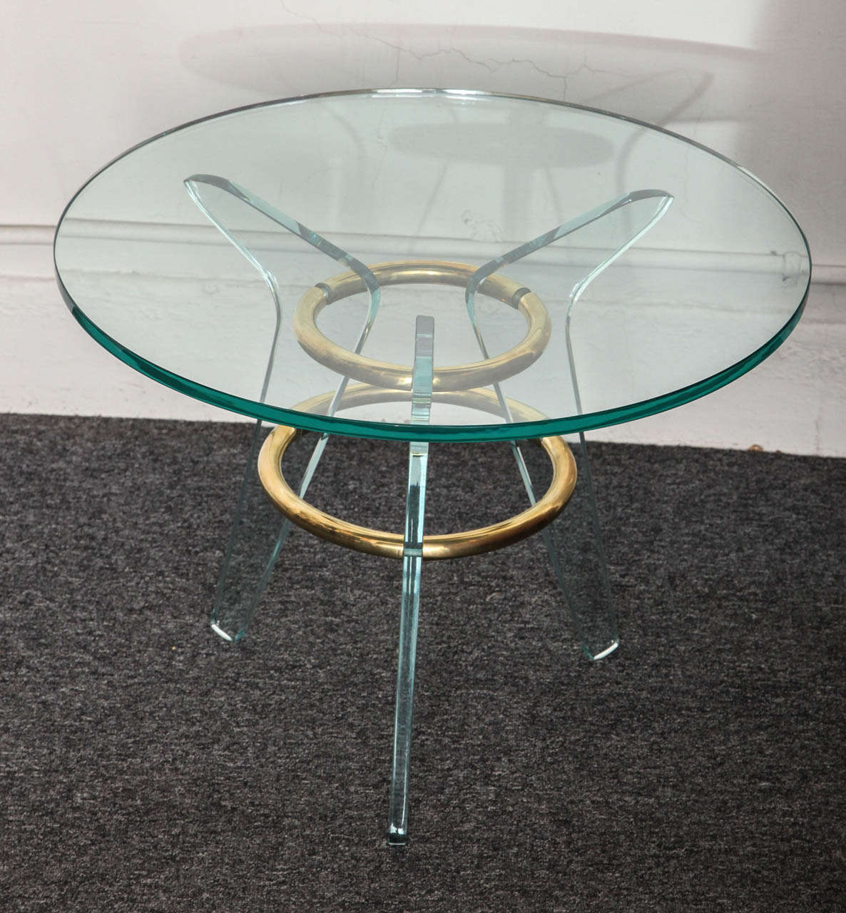 Mid-20th Century Glass Italian Table Made in 1940s