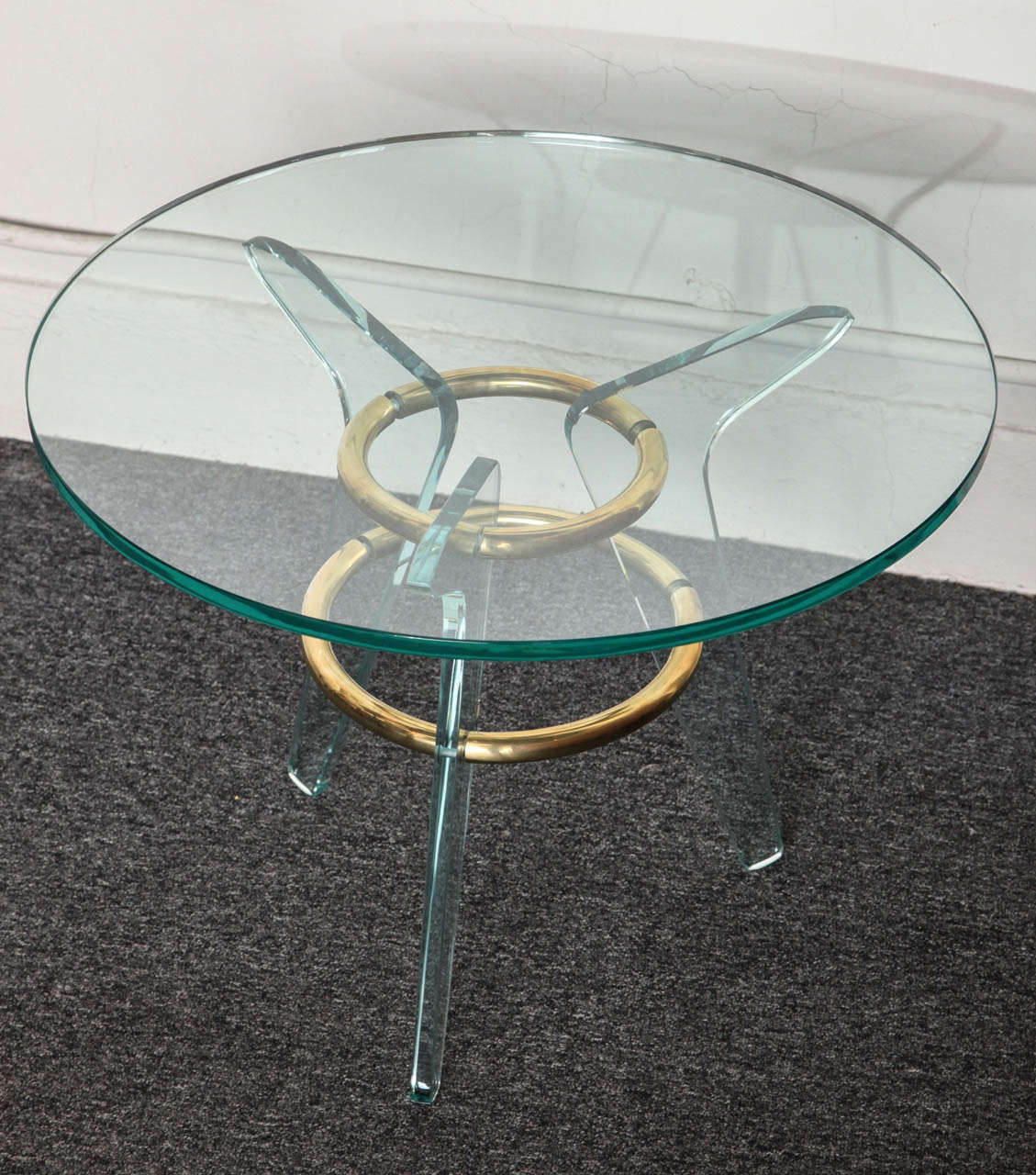 Glass Italian Table Made in 1940s 1