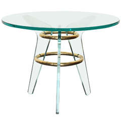 Glass Italian Table Made in 1940s