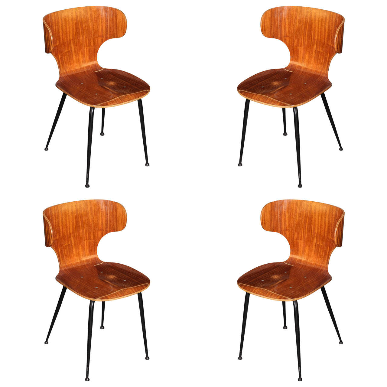 Set of Four Carlo Ratti Chairs