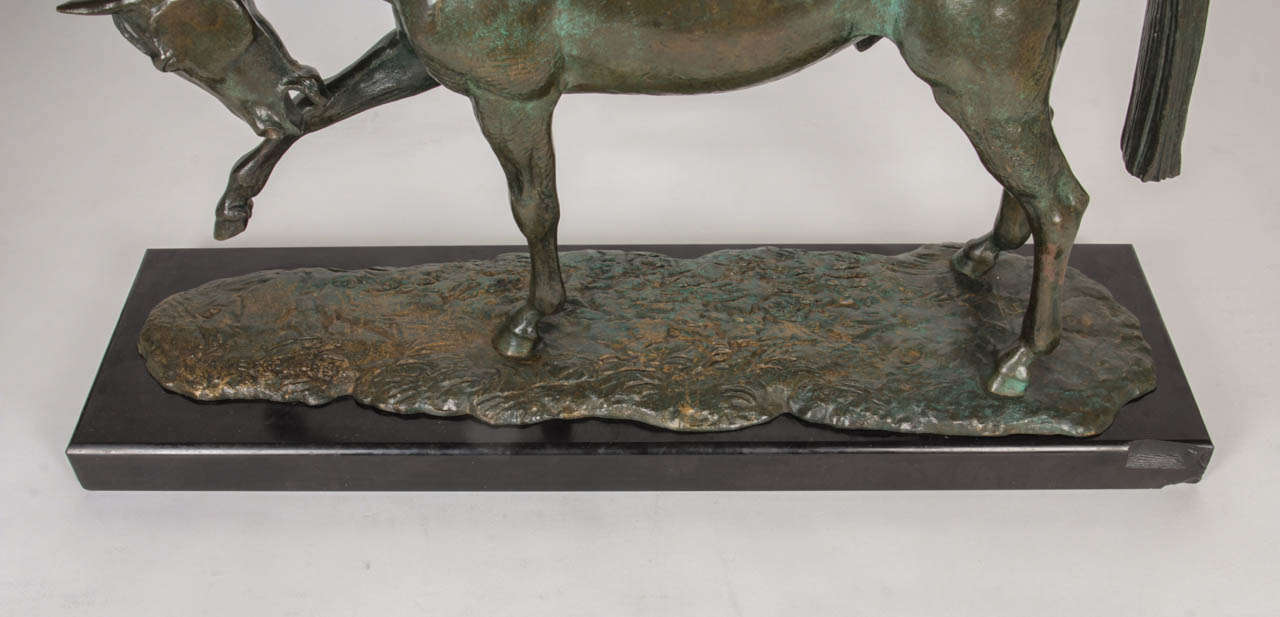 French Andre Vincent Becquerel Arabian Horse Sculpture, circa 1930 For Sale