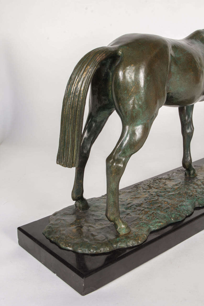 Bronze Andre Vincent Becquerel Arabian Horse Sculpture, circa 1930 For Sale