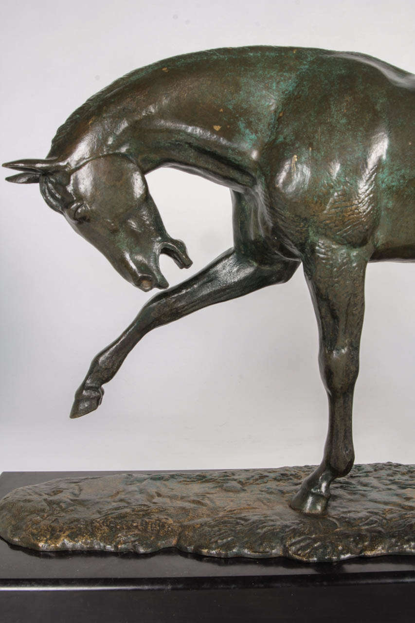 Andre Vincent Becquerel Arabian Horse Sculpture, circa 1930 For Sale 1