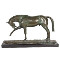 Vintage Andre Vincent Becquerel Arabian Horse Sculpture, circa 1930