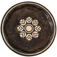 Art Deco Dinanderie Copper Tray by Luc Lanel for Christofle