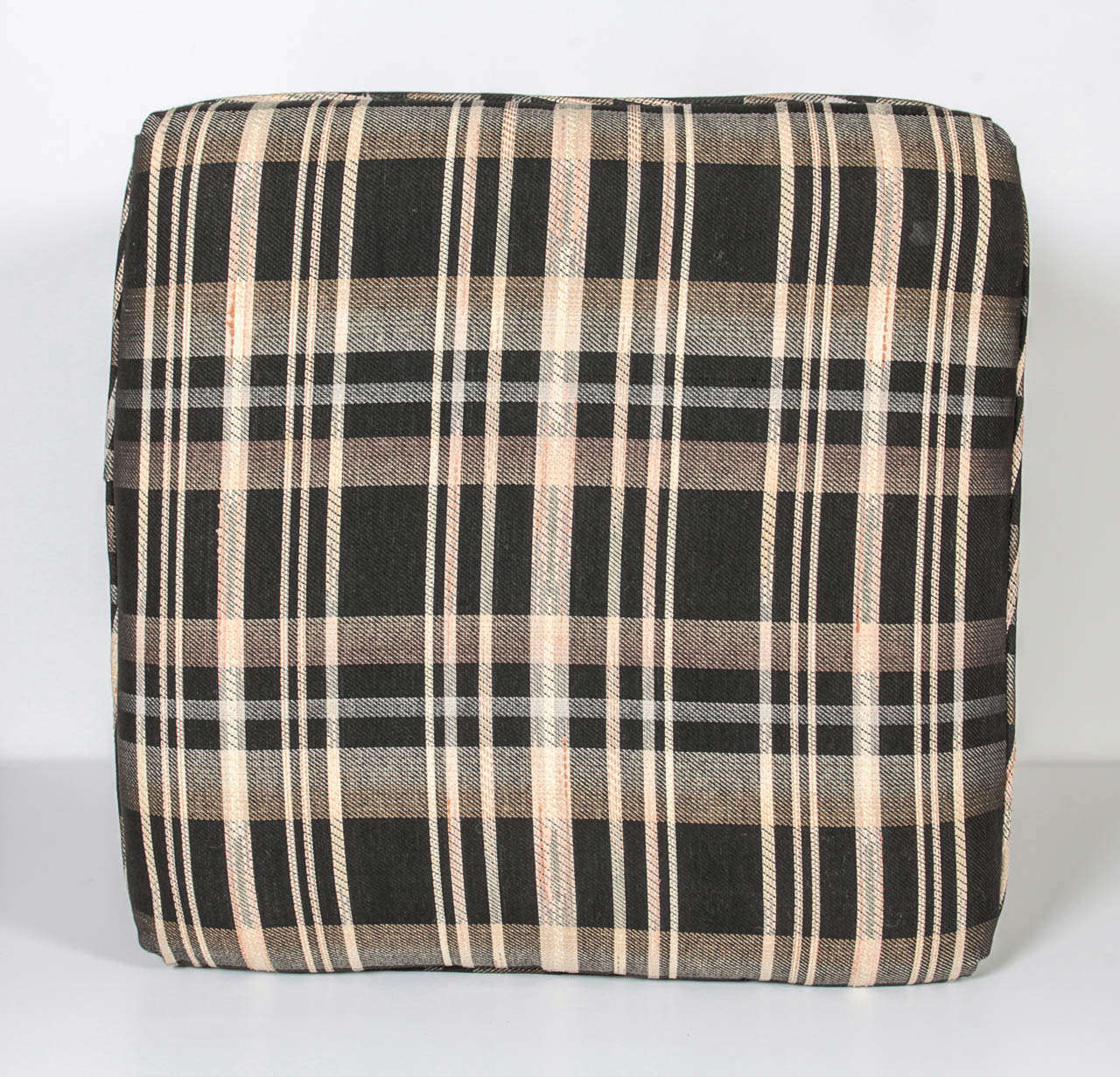 American Upholstered Stool Ottoman For Sale