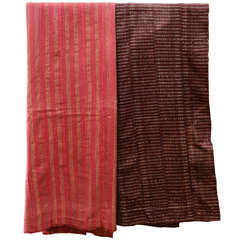 Vintage Ashante African Textile Panels.