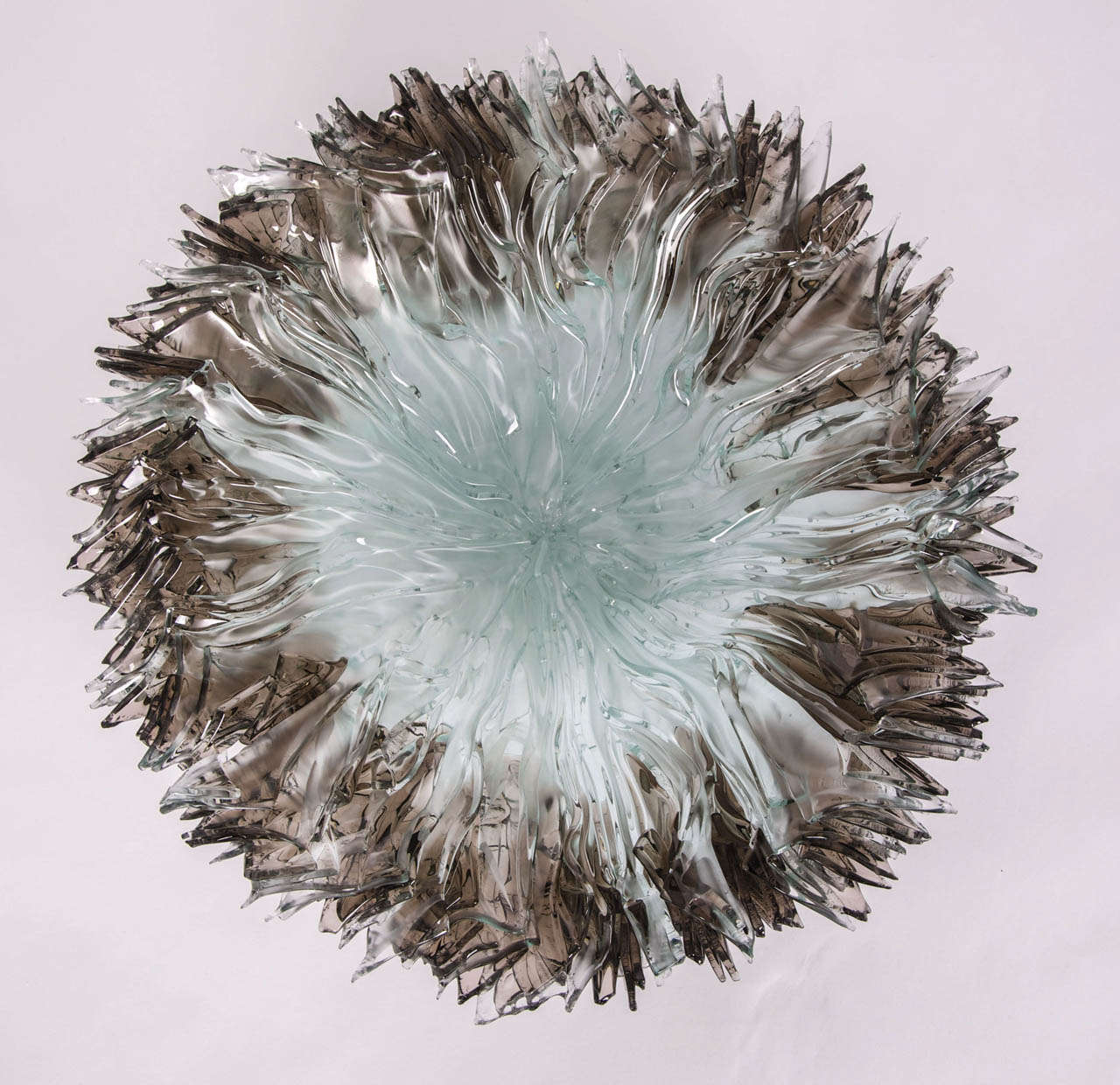 Bloom Bowl in Bronze, a bronze and clear glass centrepiece by Wayne Charmer at 1stDibs wayne