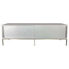 re: 379 credenza in soft chamois on satin brass frame