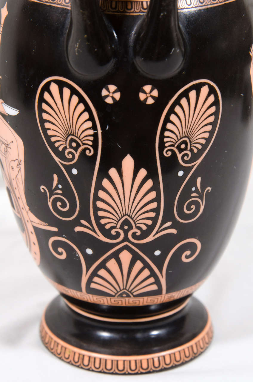 Neoclassical Greek Vase with Mythological Figures In Excellent Condition In Katonah, NY