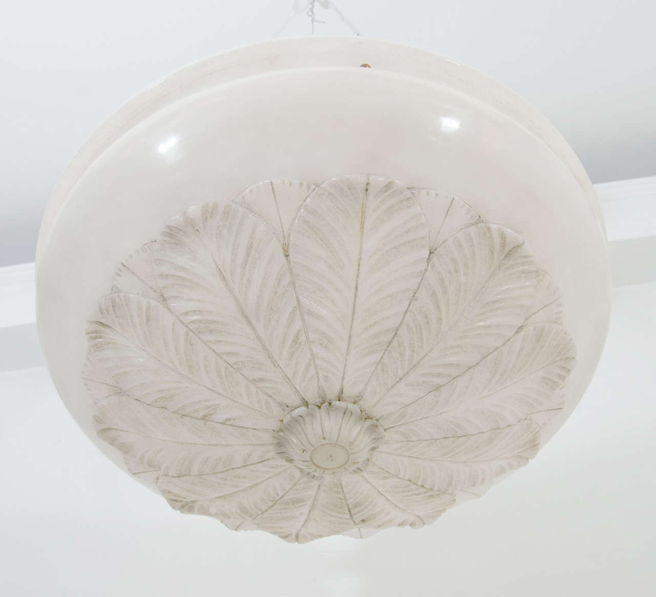 Alabaster Light Fixture In Excellent Condition In New York, NY