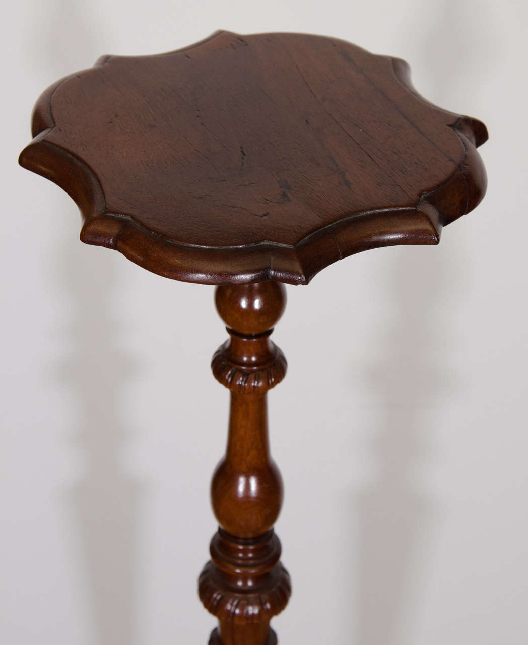 18th Century Pair of Continental Walnut Torchieres