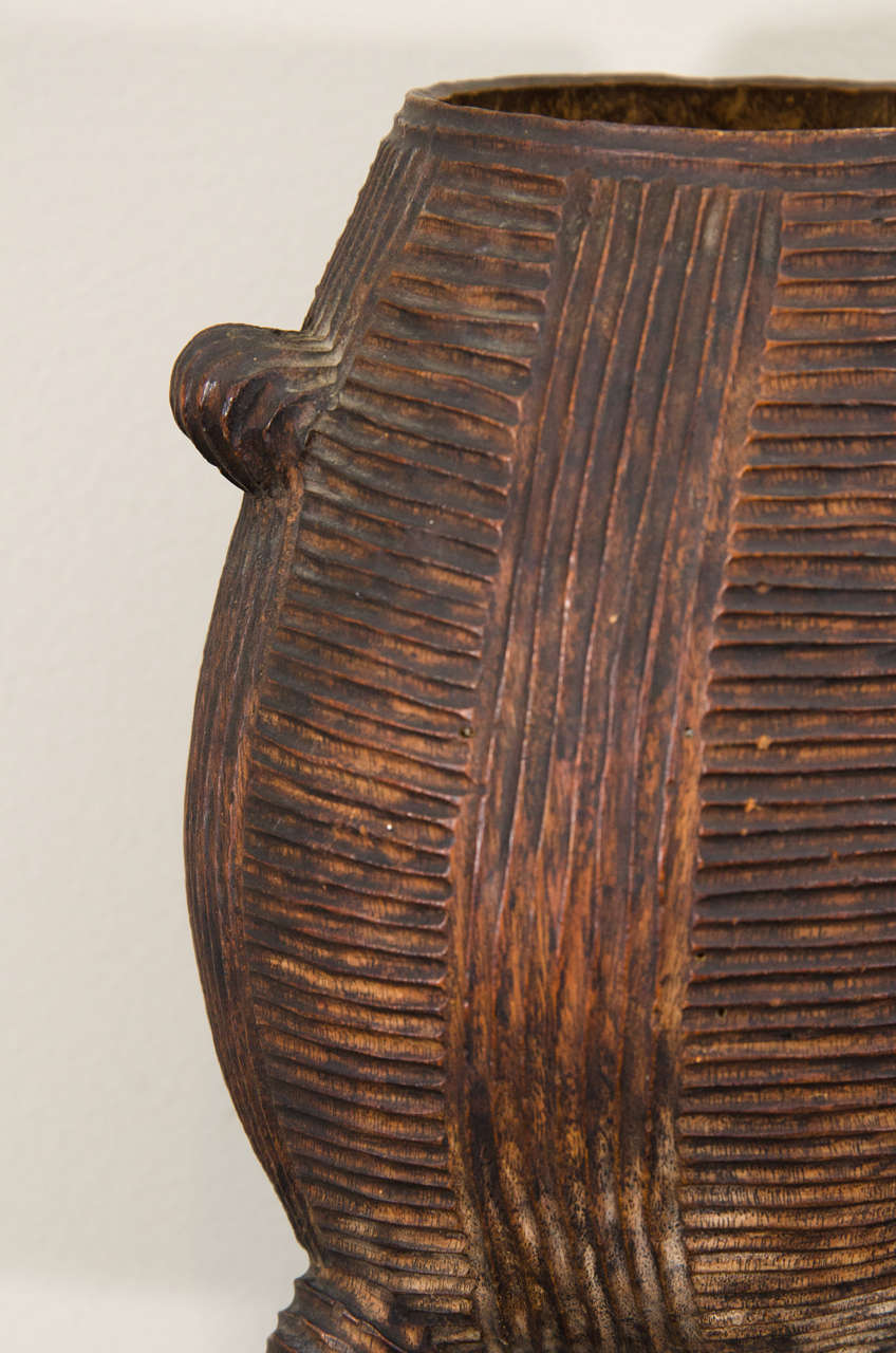 Wood 19th Century Tribal Zulu Prestige Vessel, South Africa