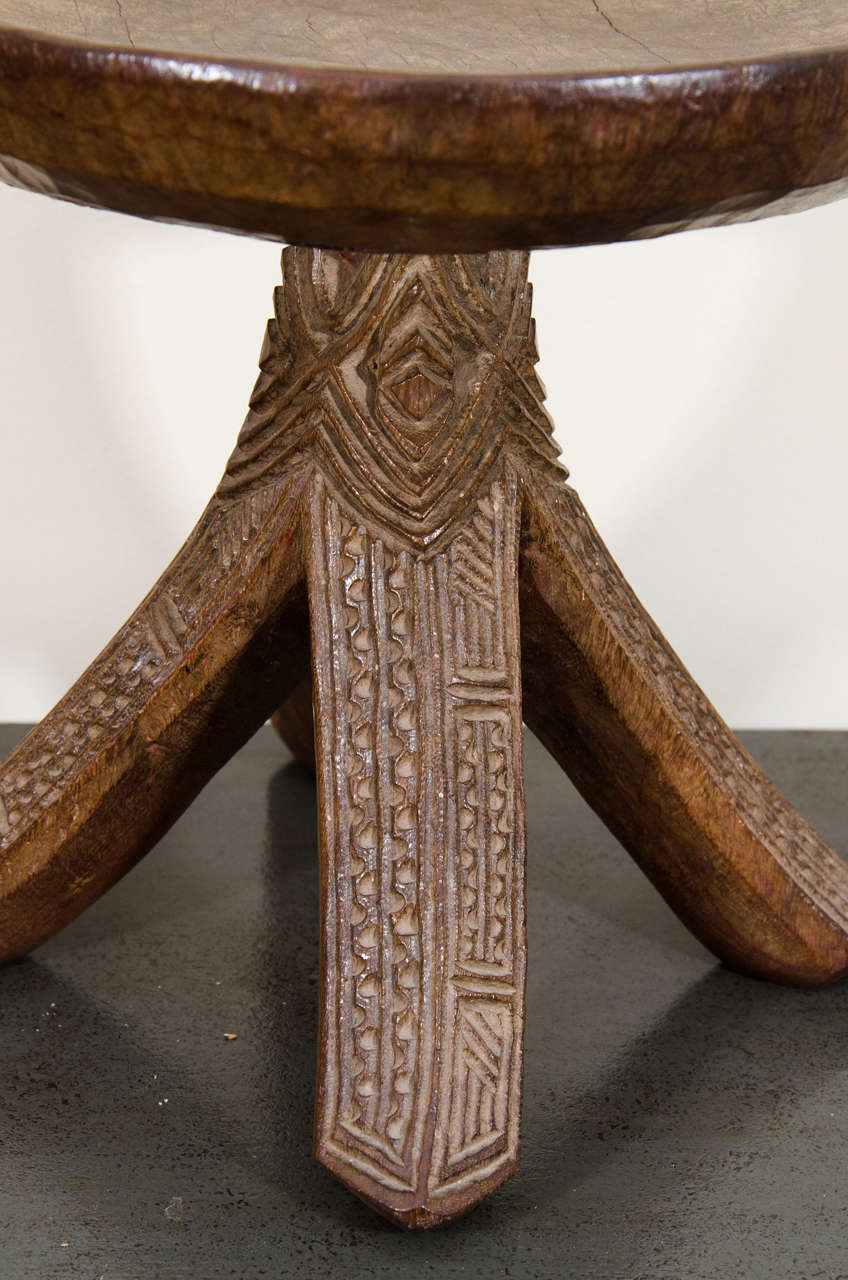 Early 20th Century Tribal Igbo Stool, Nigeria In Good Condition In New York, NY