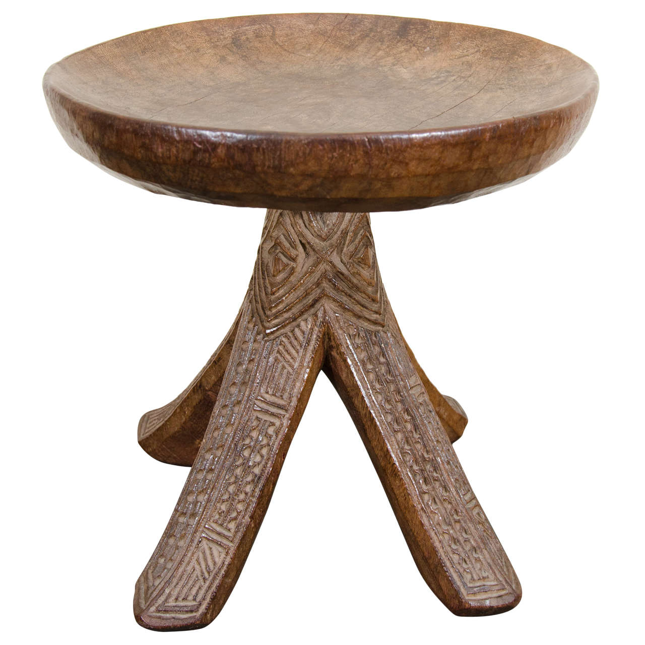 Early 20th Century Tribal Igbo Stool, Nigeria