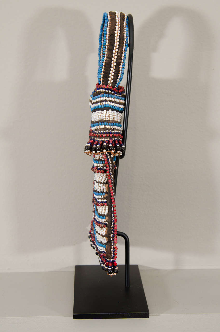19th Century Tribal Beaded Tobacco Bag, South Africa 2