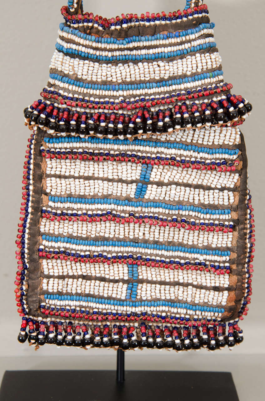 19th Century Tribal Beaded Tobacco Bag, South Africa at 1stDibs ...