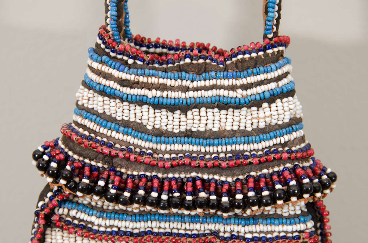 19th Century Tribal Beaded Tobacco Bag, South Africa at 1stDibs ...