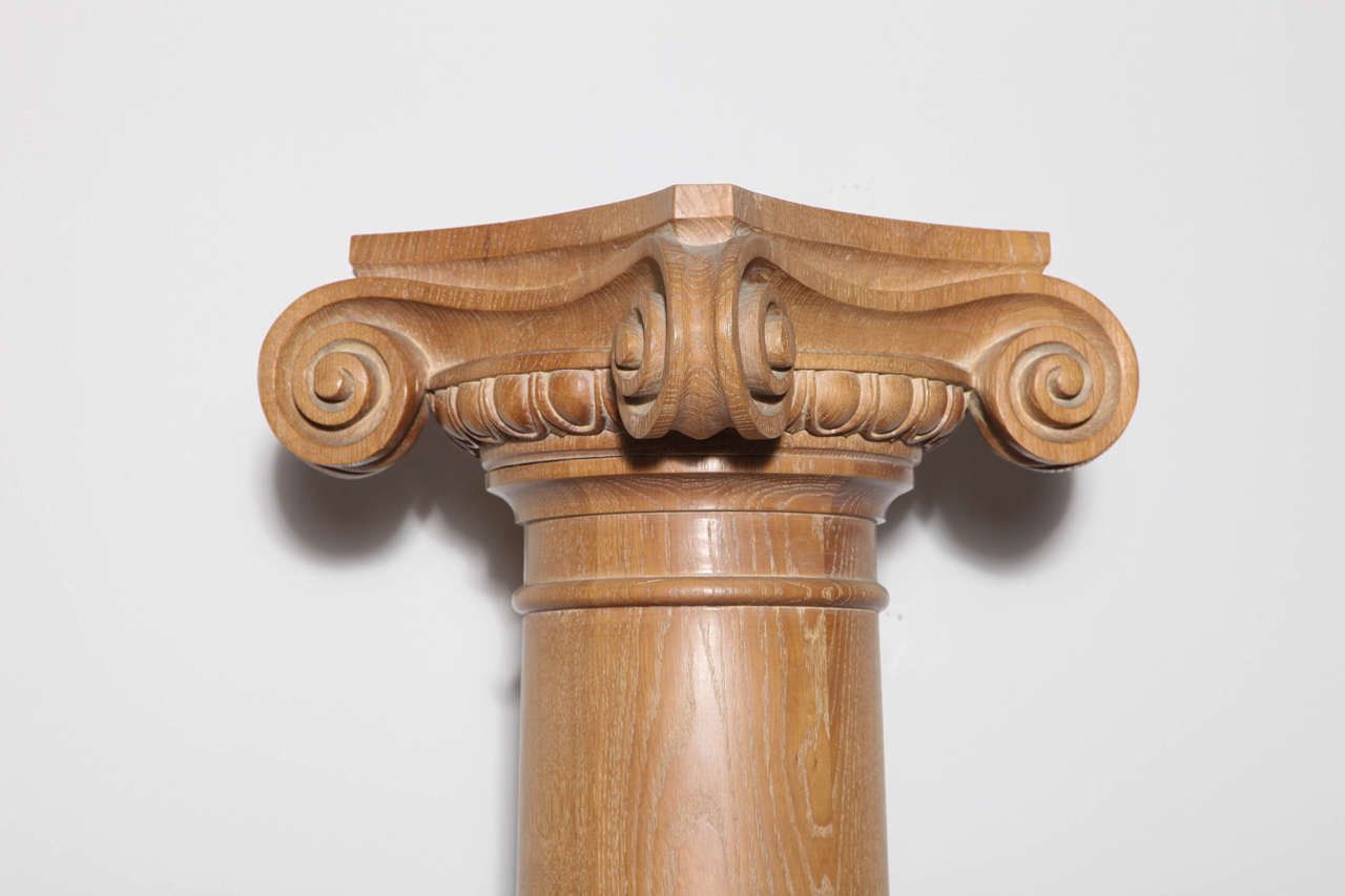 Swiss Pair of Ionic Columns For Sale