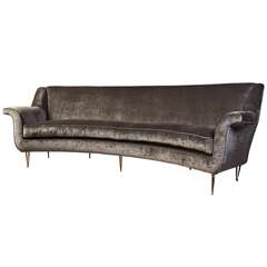 Curved Italian Sofa attributed to Ico Parisi