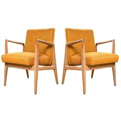 Pair of Jens Risom Arm Chairs