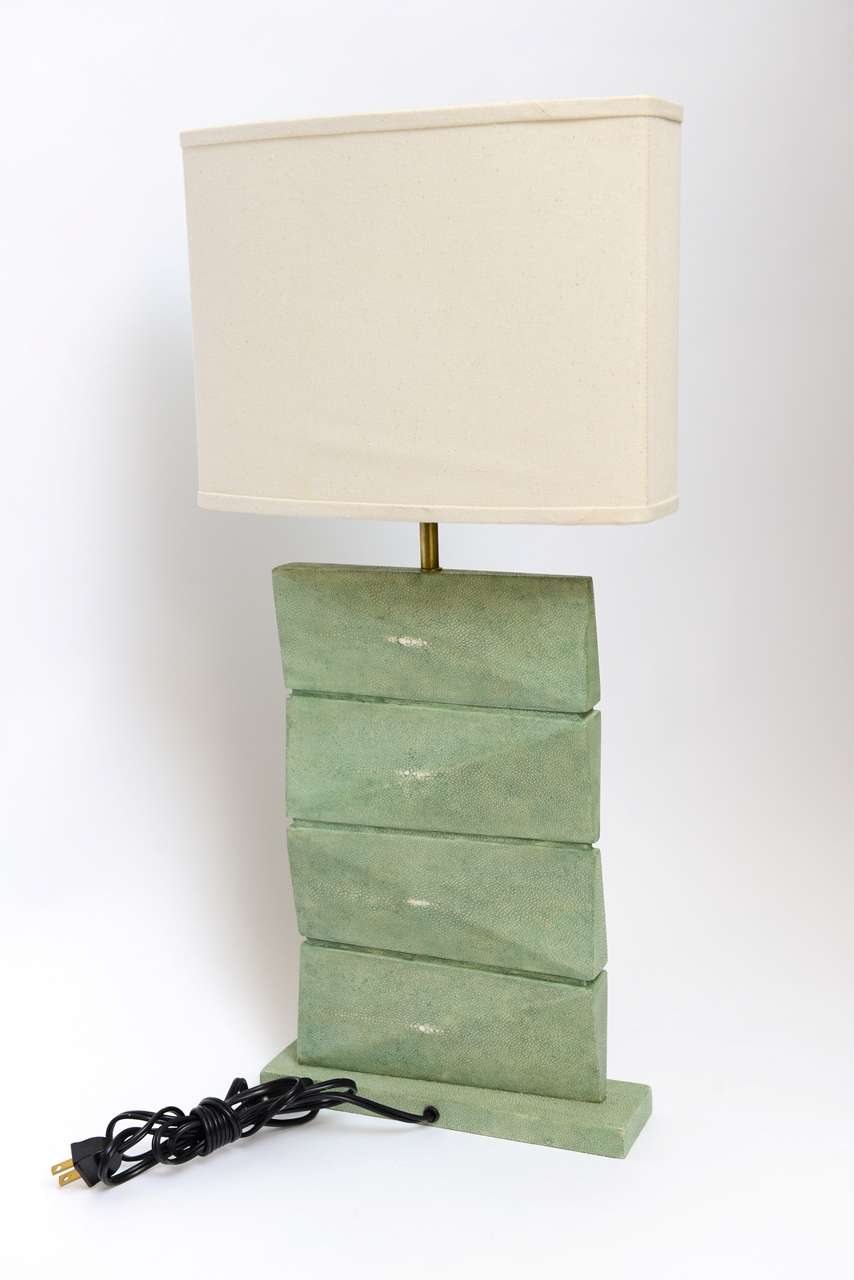 Shagreen R & Y Augousti Table Lamp In Good Condition In West Palm Beach, FL