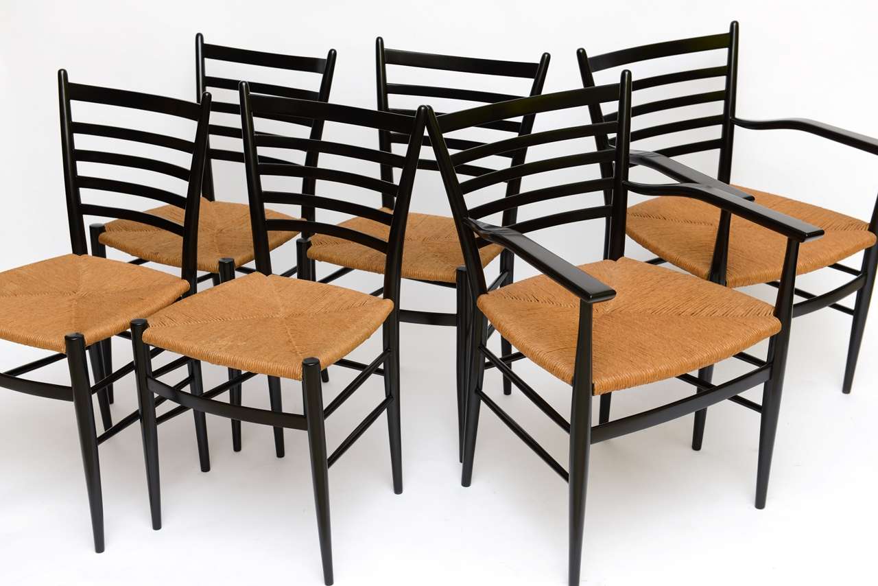 Six Fine Figli di Sanguineti Modern Chiavari Dining Chairs In Excellent Condition In Miami, FL