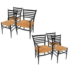 Six Fine Figli di Sanguineti Modern Chiavari Dining Chairs