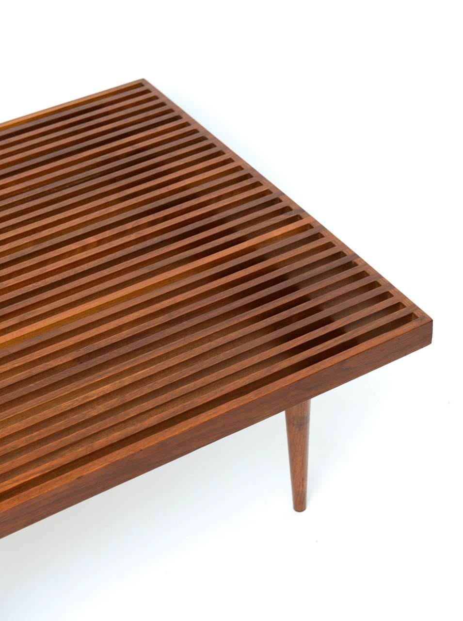 Rare Fine Danish Teak Slat Top Cocktail Coffee Table at 1stDibs