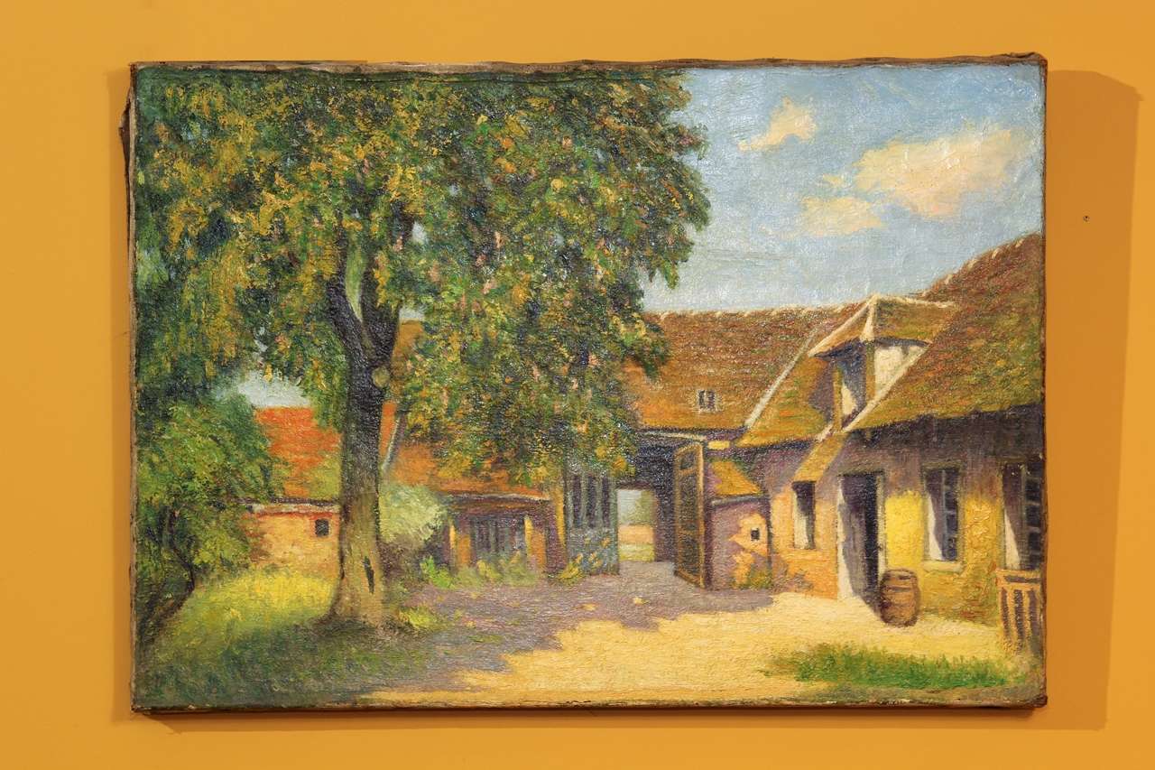 Oil on Canvas Provincial French Painting