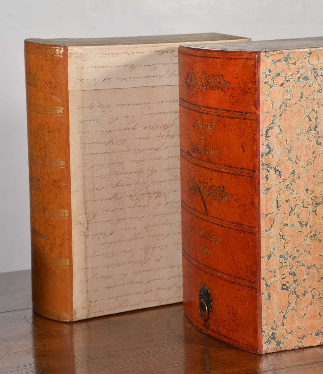 Leather 19th Century Boites d'Archive (Archive Box)
