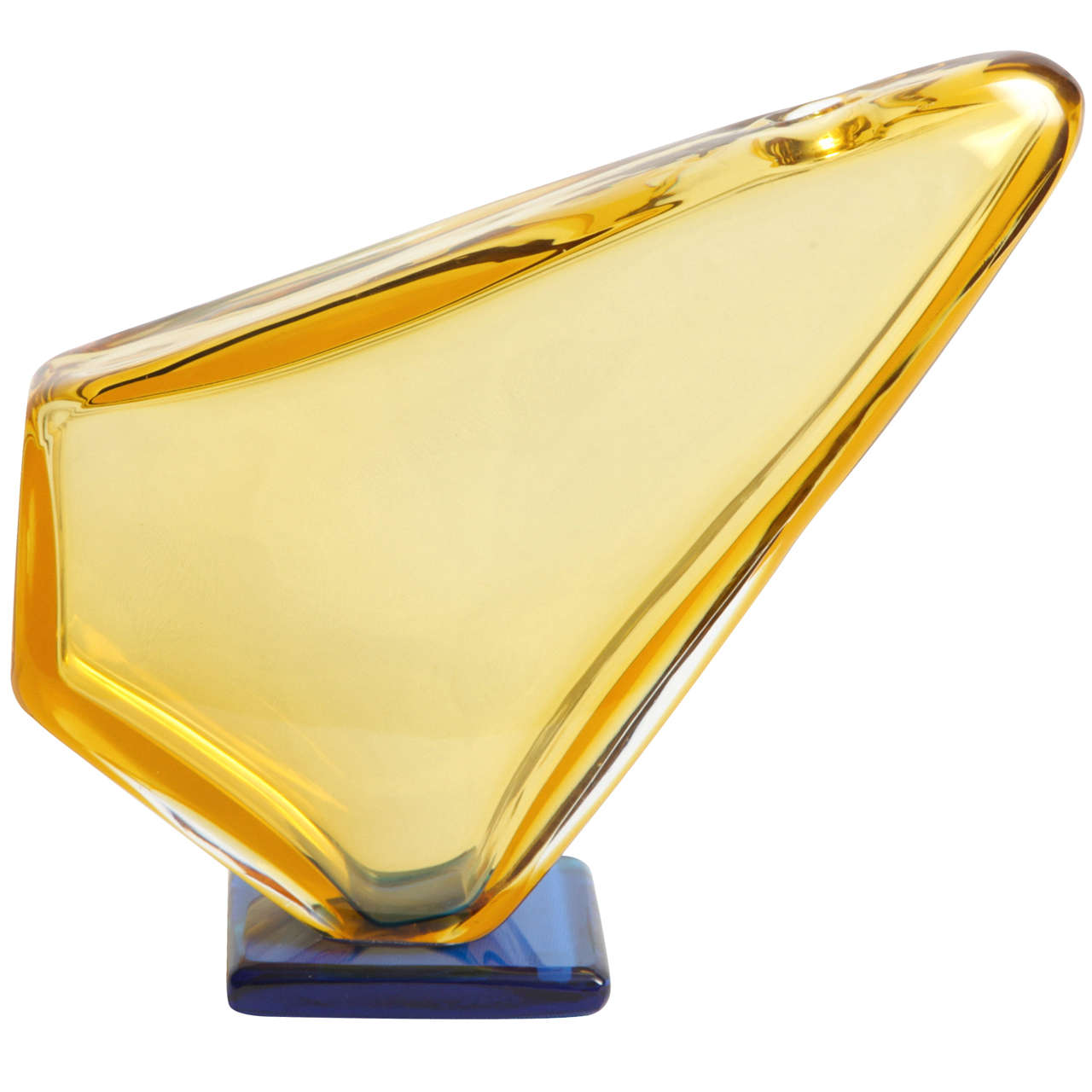 Napoleone Martinuzzi and Alfredo Barbini - A glass sculpture / vase For Sale