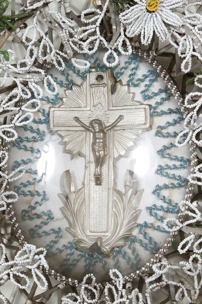 Beaded Religious Wall Hanging For Sale 2