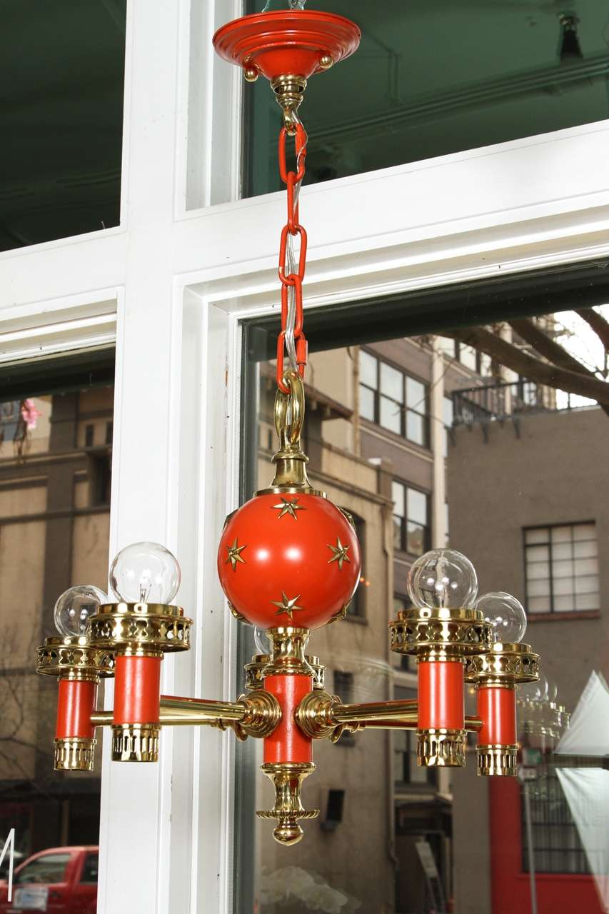Orange Hanging Light Fixture