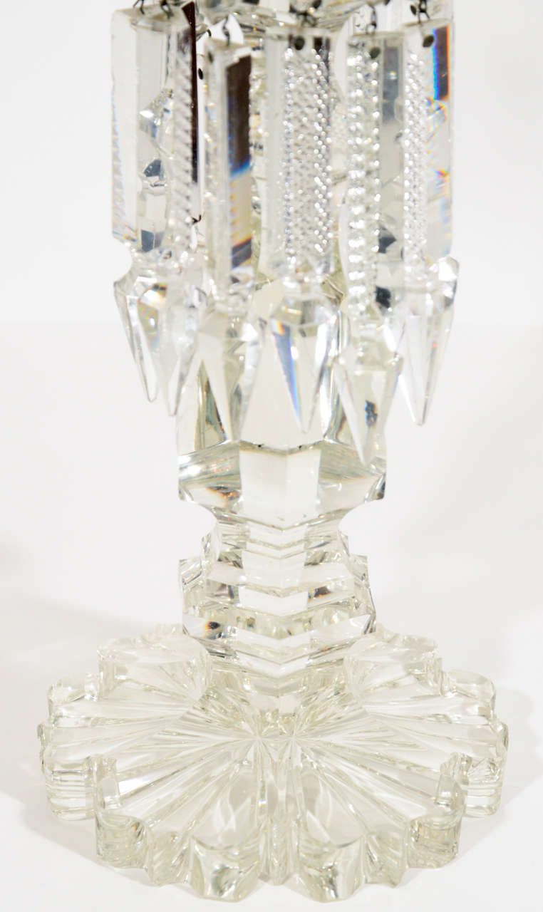 Pair of Matching Baccarat Crystal Candelabras In Good Condition In New York, NY