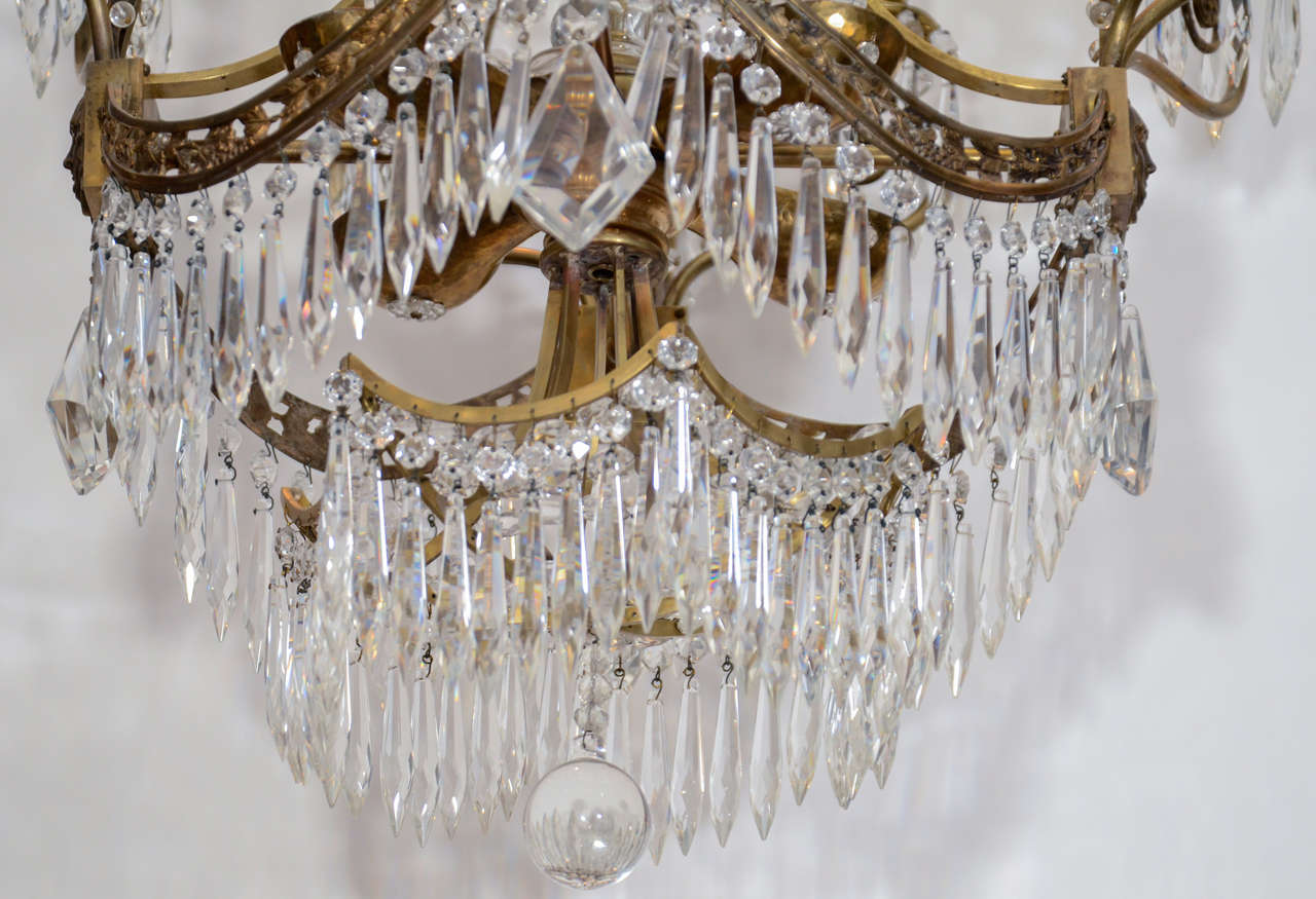Russian Crystal Chandelier From The Plaza Hotel In New York City For Russian Crystal Chandelier From The Plaza Hotel In New York City Excellent Condition For