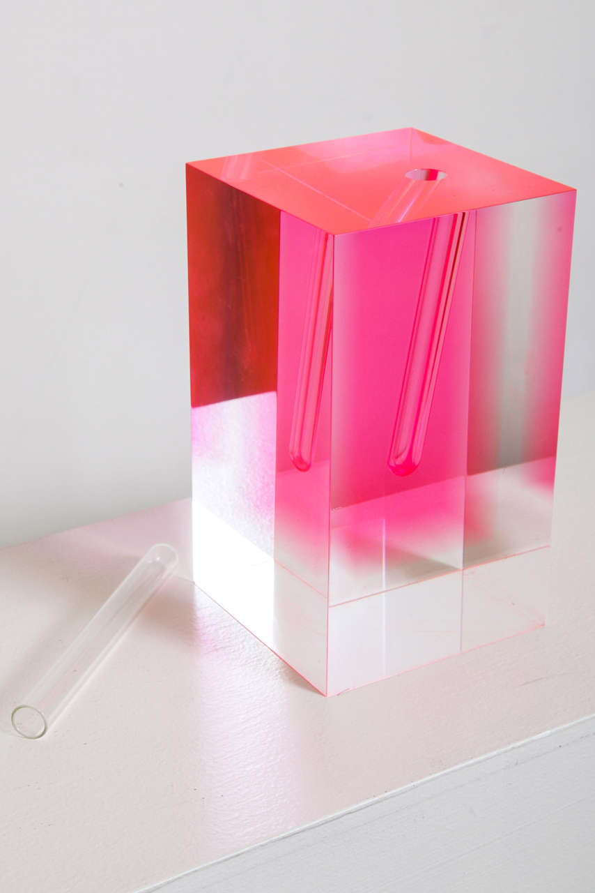 Shiro Kuramata Acrylic Vase  3