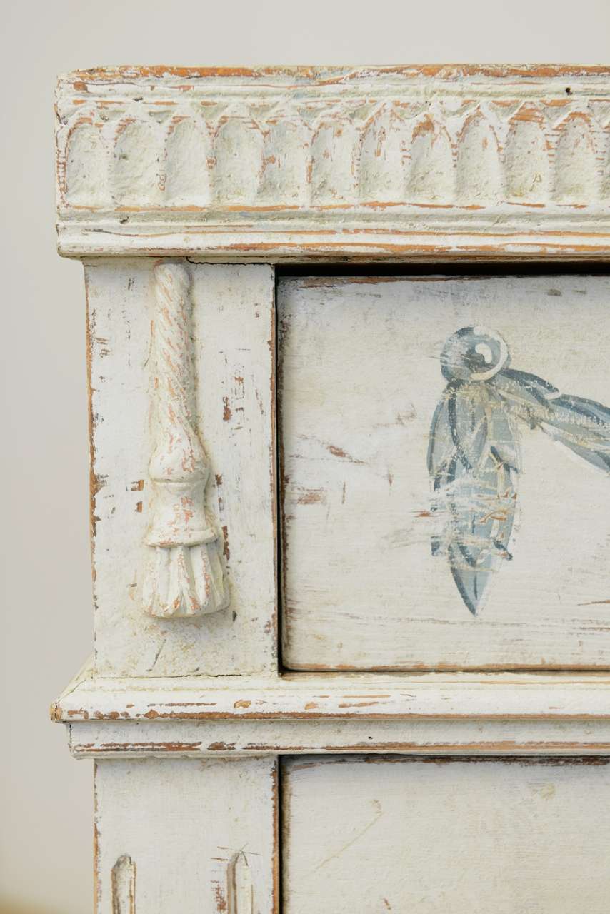 18th Century and Earlier Antique Swedish Gustavian painted Dresser late 18th C.