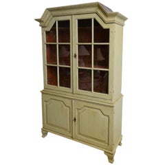 18th Century Antique Period Baroque Painted Cabinet