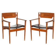 Vintage Grete Jalk Arm Chairs
