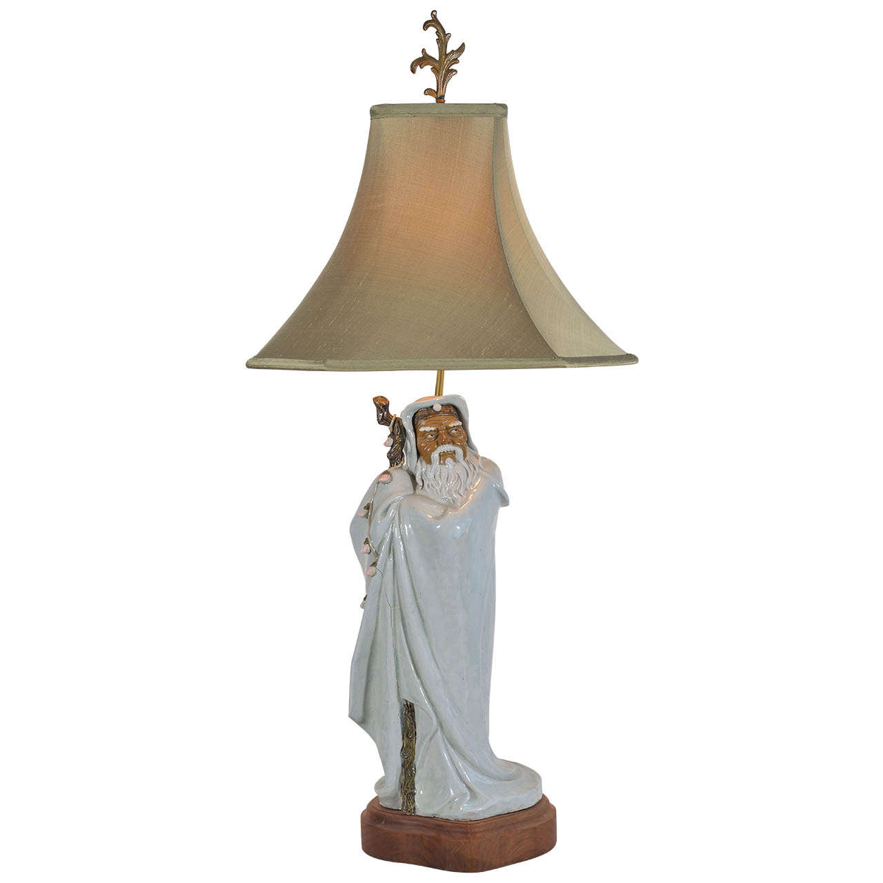 Asian Figure as Table Lamp For Sale