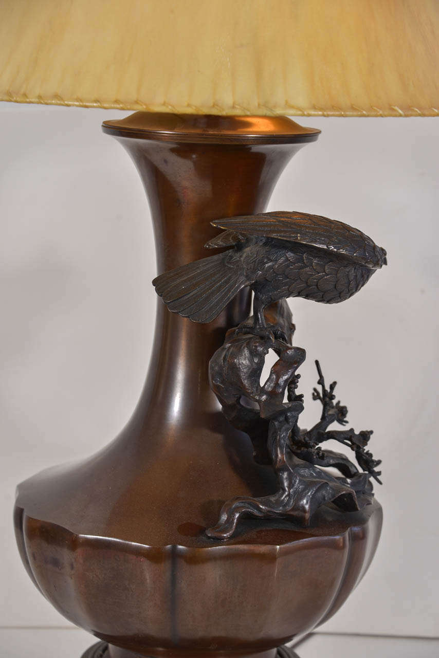 Mid-20th Century Cast Bronze Table Lamp