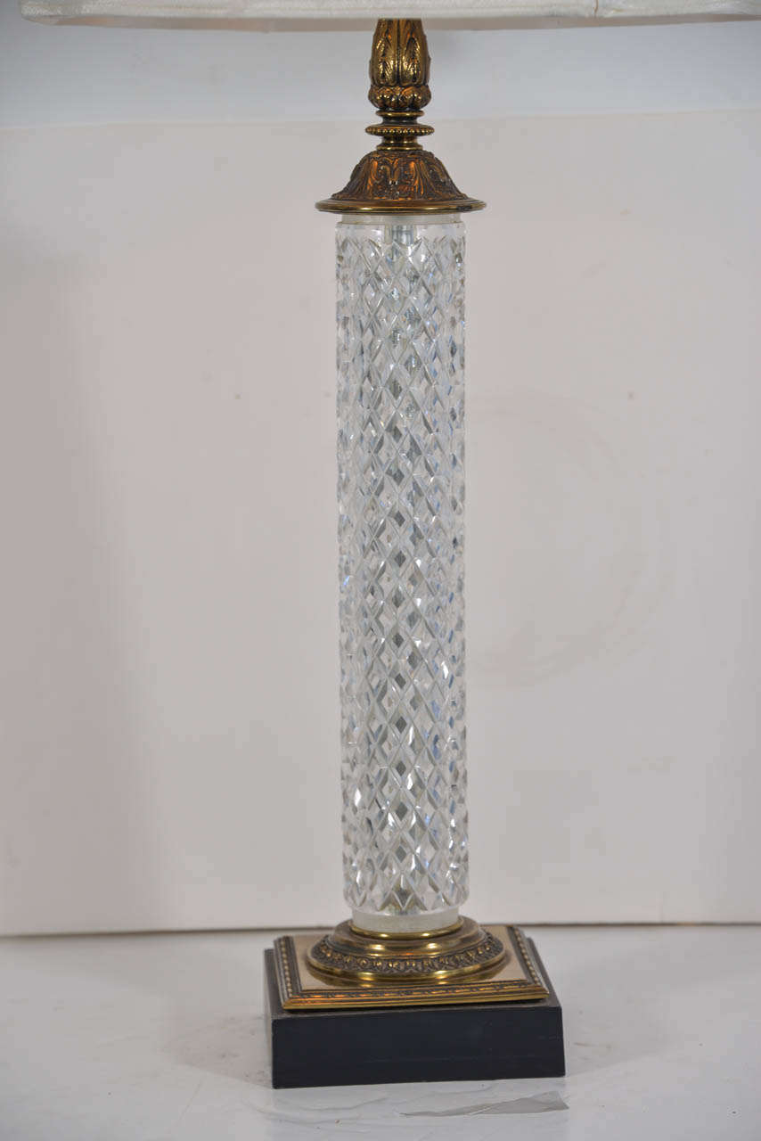 crystal cylinder lamp