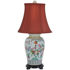 Asian Temple Jar as Table Lamp