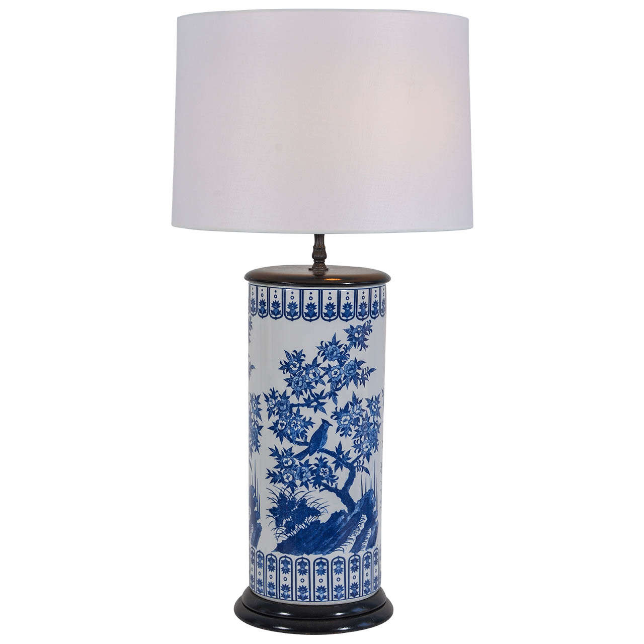 Asian Umbrella Stand Lamp For Sale