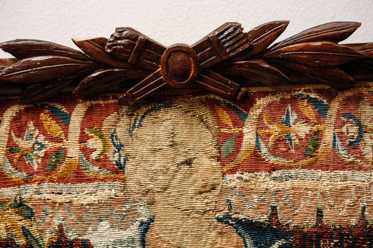 Belgian 18th Century Flemish Tapestry Framed Panel For Sale
