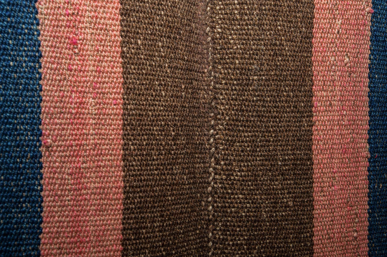 Wool Vintage Persian Qashqa'i Jajim Flat-Weave Rug