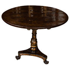 Chinese Export Lacquer Tilt Table