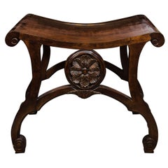 George II Style Saddle Seat Stool