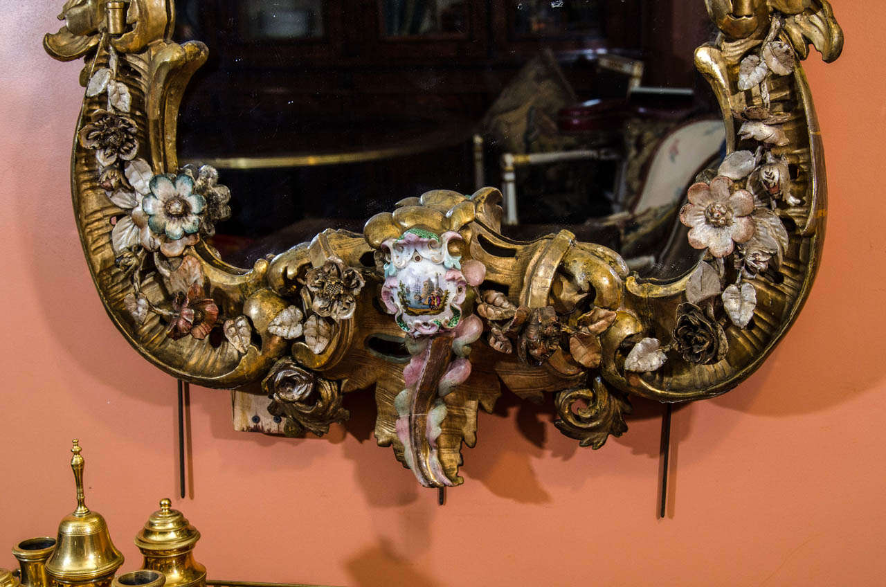 Rare Continental Rococo Mirror at 1stDibs